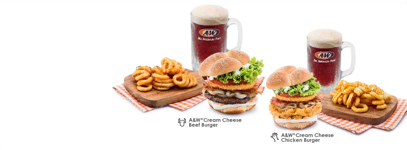 New A&W® Cream Cheese Burgers